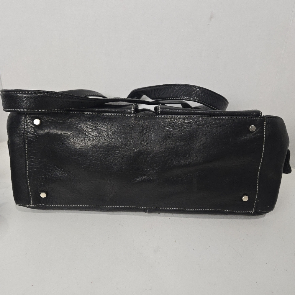 Perlina Black Leather Purse - Picture 9 of 14